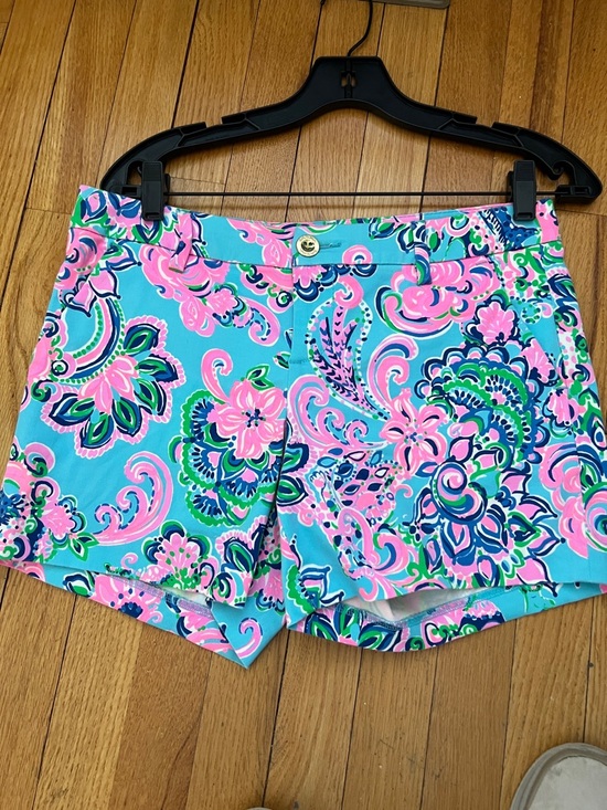 Lilly Pulitzer Pants - New lilly Pulitzer Callahan Shorts Blue Horizon Jungle Sunrise 2